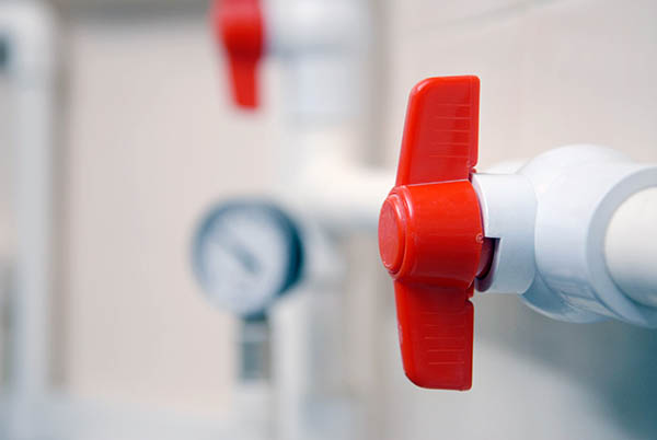 Plastic Ball Valve in Operation