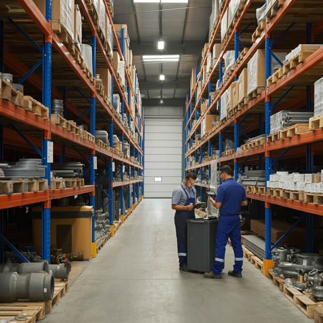 Employees Managing Wholesale Inventory