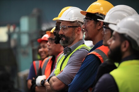 American steel workers learn about Best Practices in Steel Fabrication