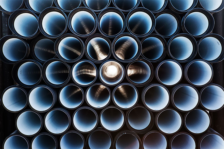 Industrial plastic pipe